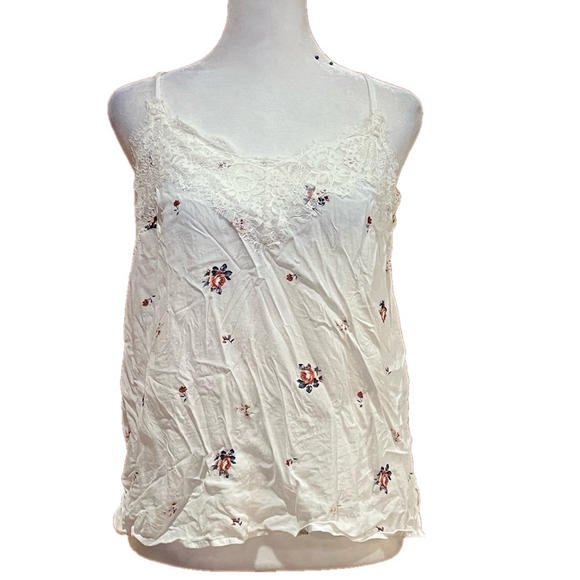 Abercrombie & Fitch Tops - Abercrombie & Fitch Floral Lace Spaghetti Strap Cami Tank